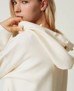 Kapuzenpullover Mit Perlen