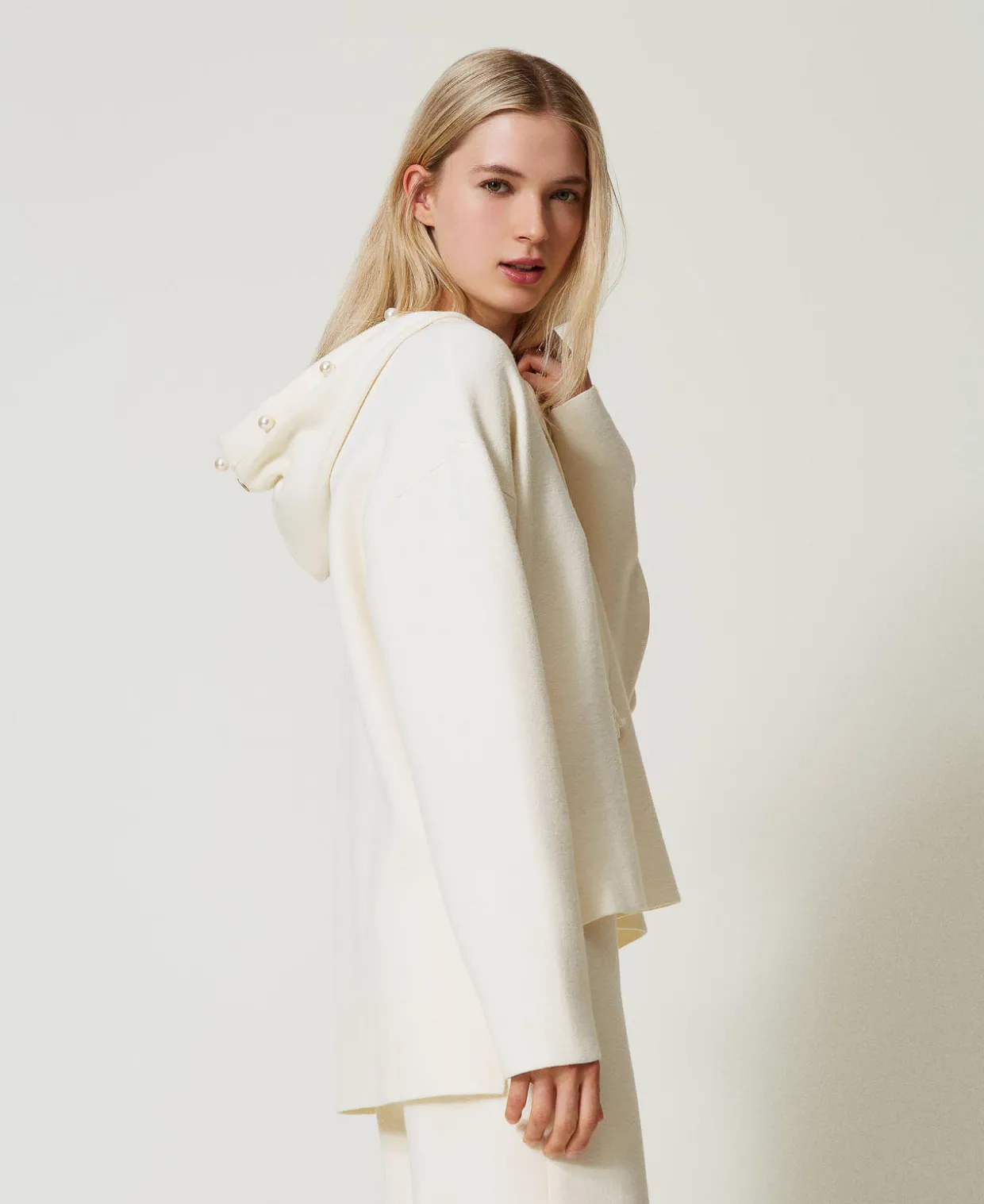 Kapuzenpullover Mit Perlen