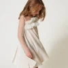 Kurzes Kleid Aus Chenille Und Tüll