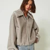 Kurzjacke Aus Fellimitat