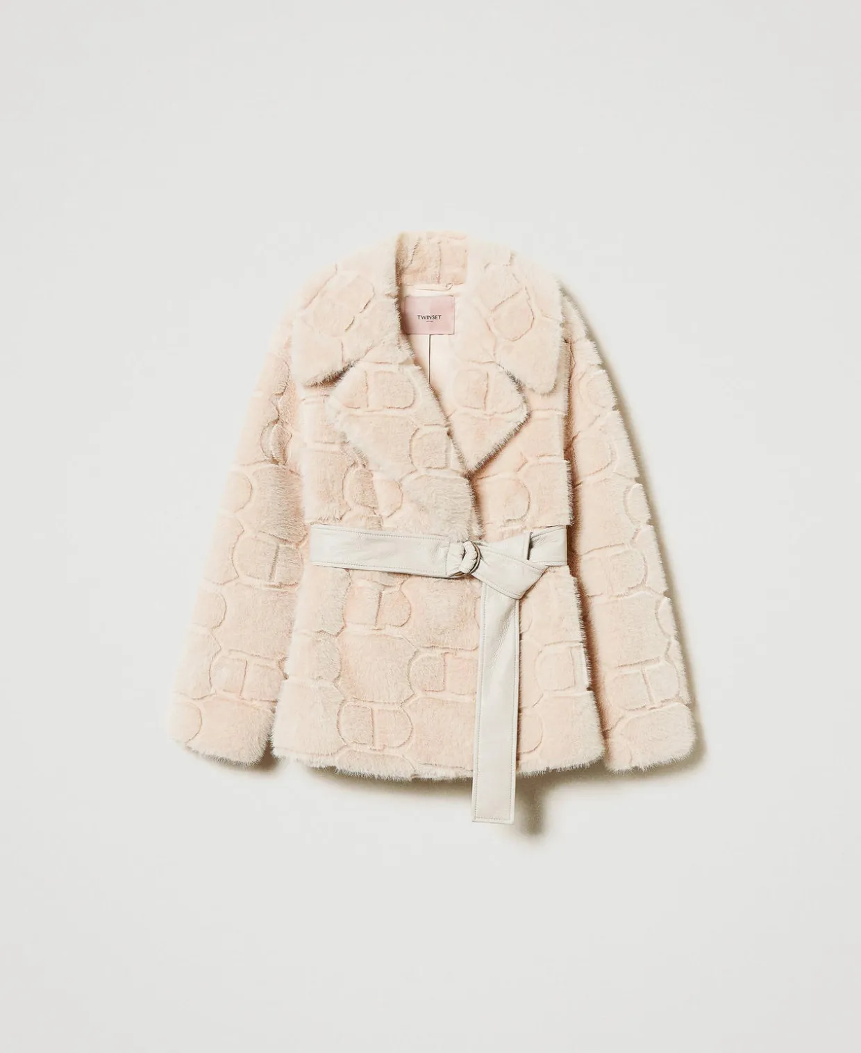 Kurzmantel Aus Pelzimitat Mit Oval Ts