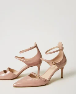 Lackpumps Mit Riemchen