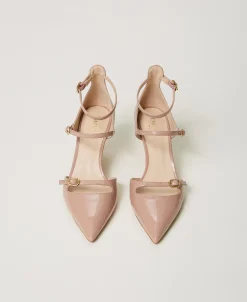 Lackpumps Mit Riemchen