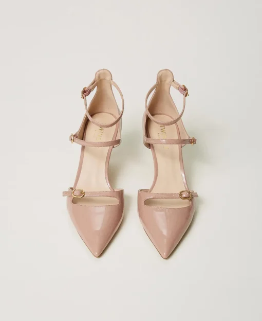 Lackpumps Mit Riemchen