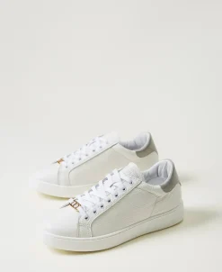 Ledersneaker Mit Oval T
