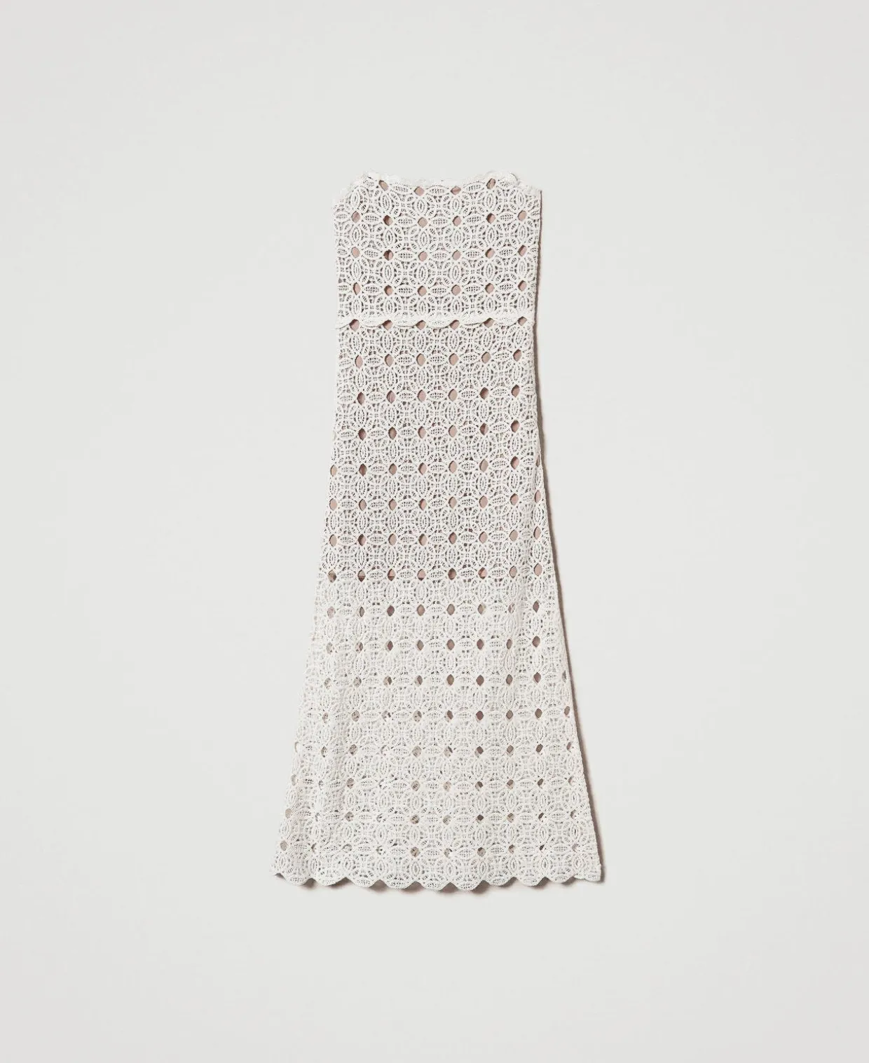 Maxibustierkleid Aus Häkelarbeit