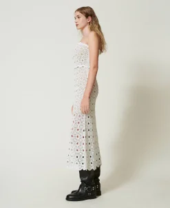 Maxibustierkleid Aus Häkelarbeit