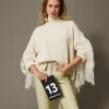 Maxipullover Aus Wollmischgarn Mit Stola