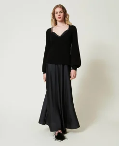 Maxi-Slipdress Mit Pullover