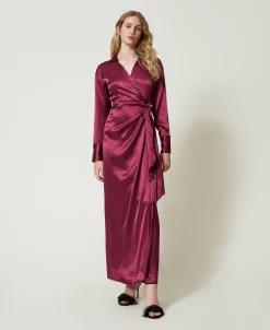 Max-Wickelkleid Aus Satin