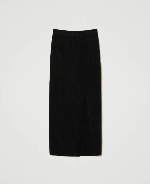 Midikleid Im Rippenstrick