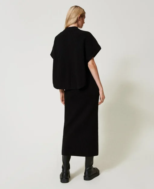 Midikleid Im Rippenstrick