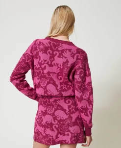 Minirock Aus Jacquard Aus Treeblend-Garn