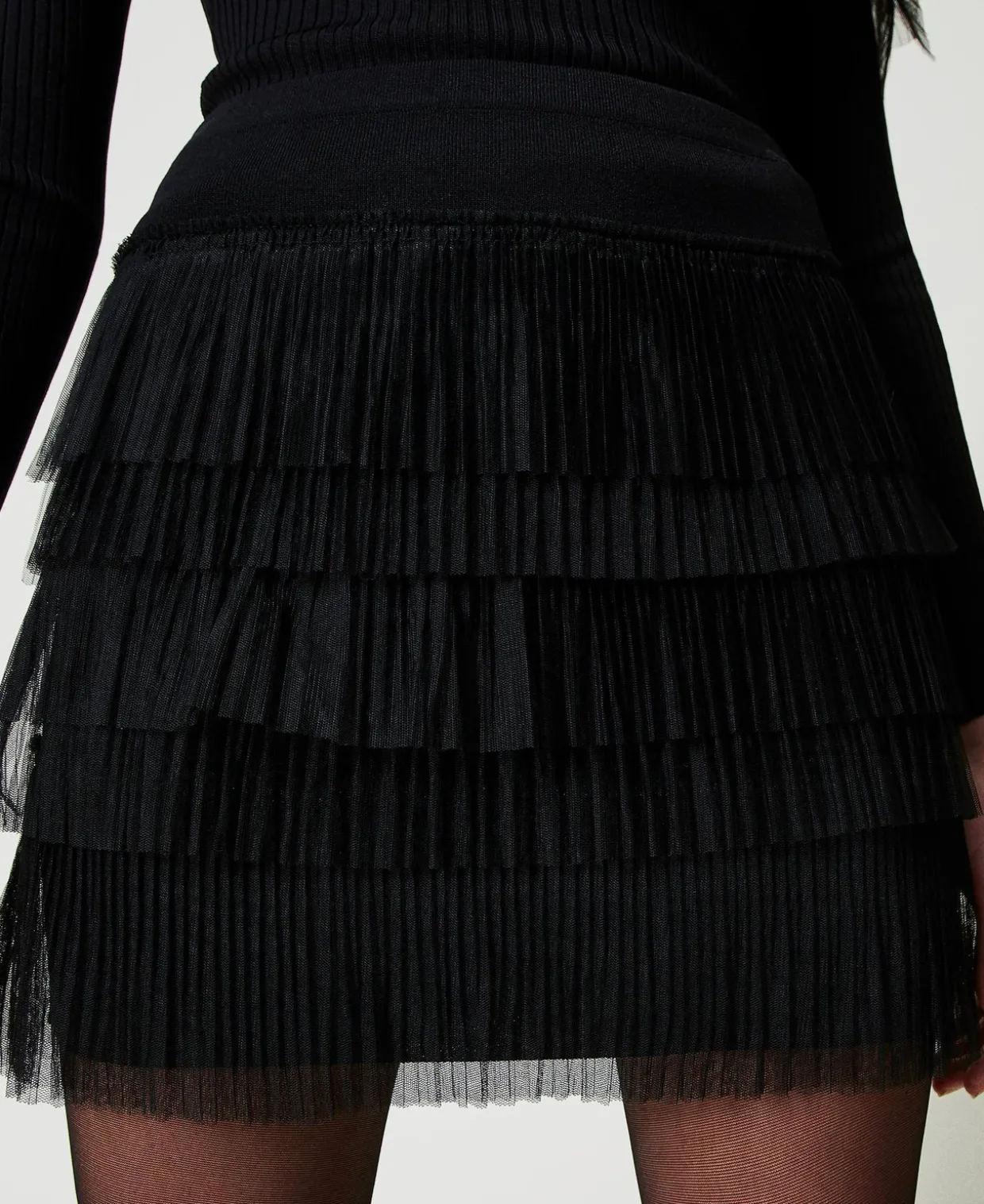 Ministrickrock Mit Tüllvolants