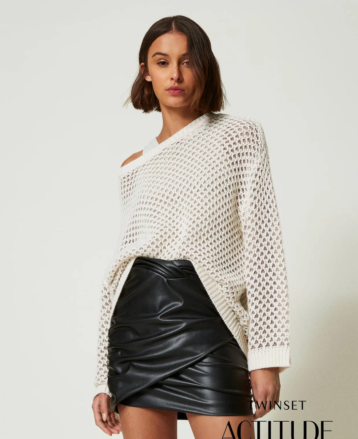 MYFO Minirock Mit Raffmotiv