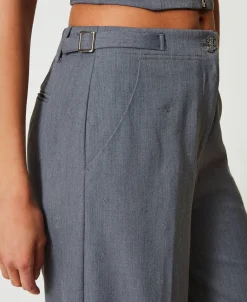 MYFO Palazzohose Mit Stickerei