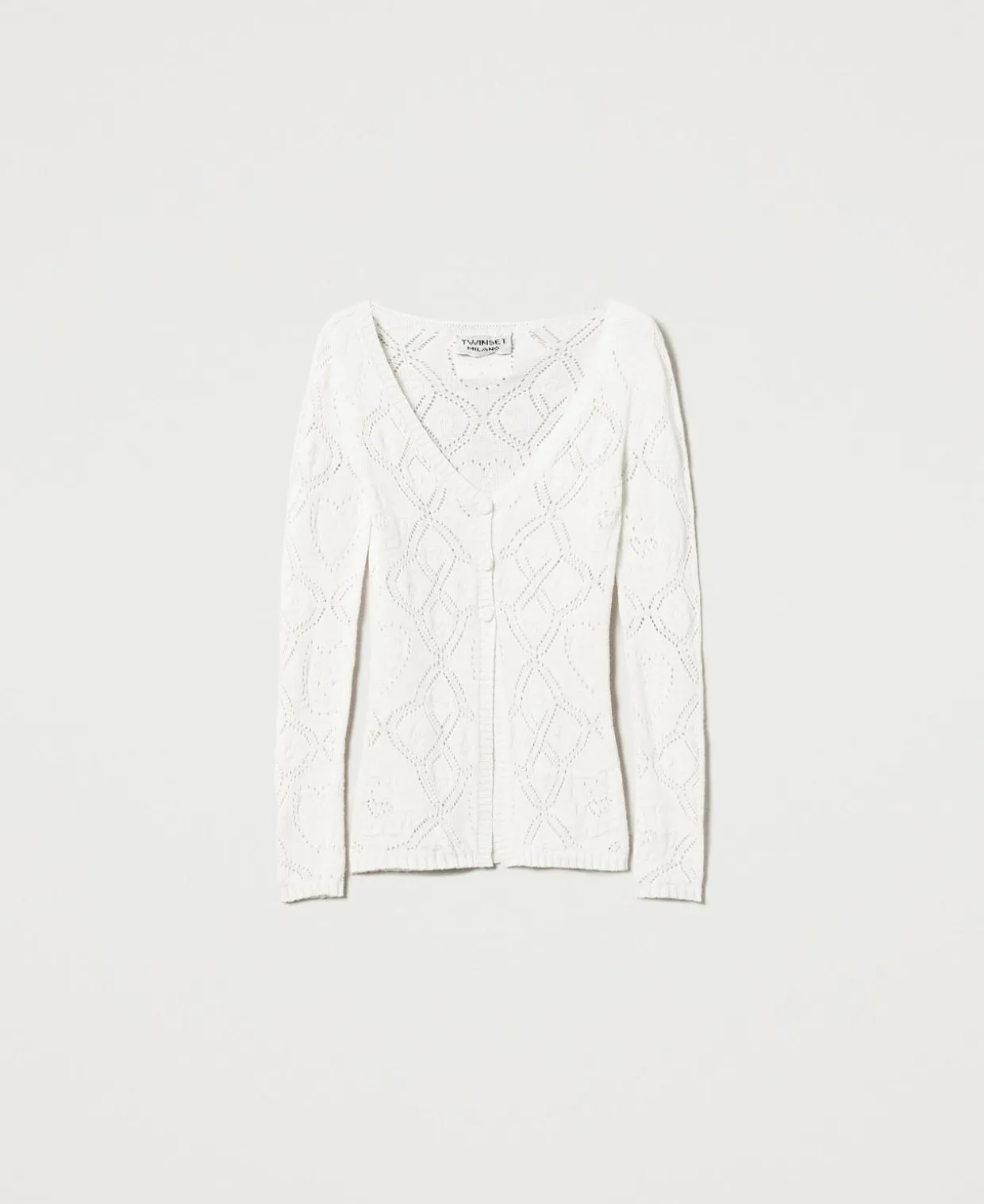 Nahtloser Cardigan Aus Treeblend-Garn