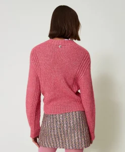 Nahtloser Stehkragenpullover Aus Wollmischung