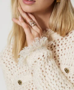 Netzpullover Aus Jacquard