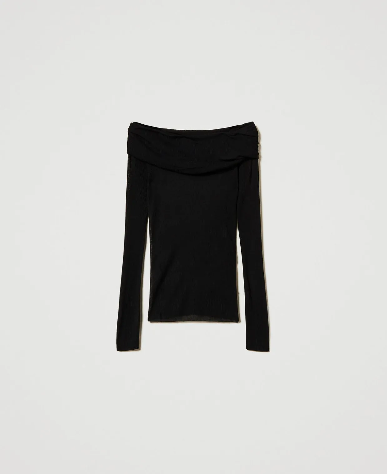 Off-Shoulder Pullover Aus Viskose