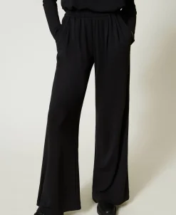 Palazzohose Aus Kreppjersey