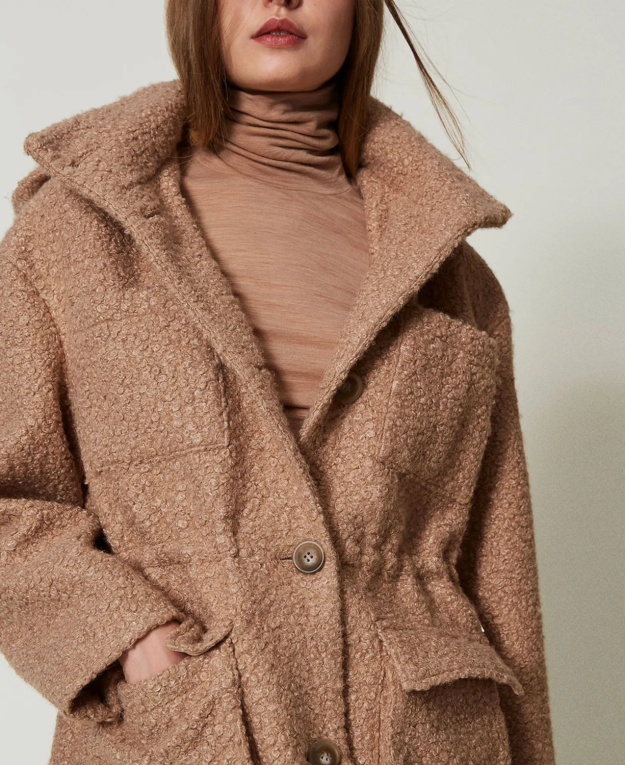 Parka Aus Krausem Tuch