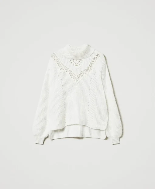 Pullover Aus Angoramischung Mit Stickereien