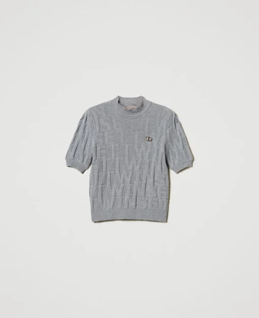 Pullover Aus Baumwolle Und Kaschmir Mit Logos