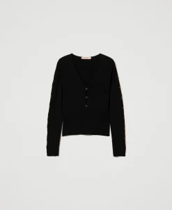 Pullover Mit Cut-outs Und Nieten