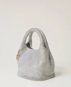 „Rendez-Vous“-Bag Aus Strass Mit „Oval T“-Charm