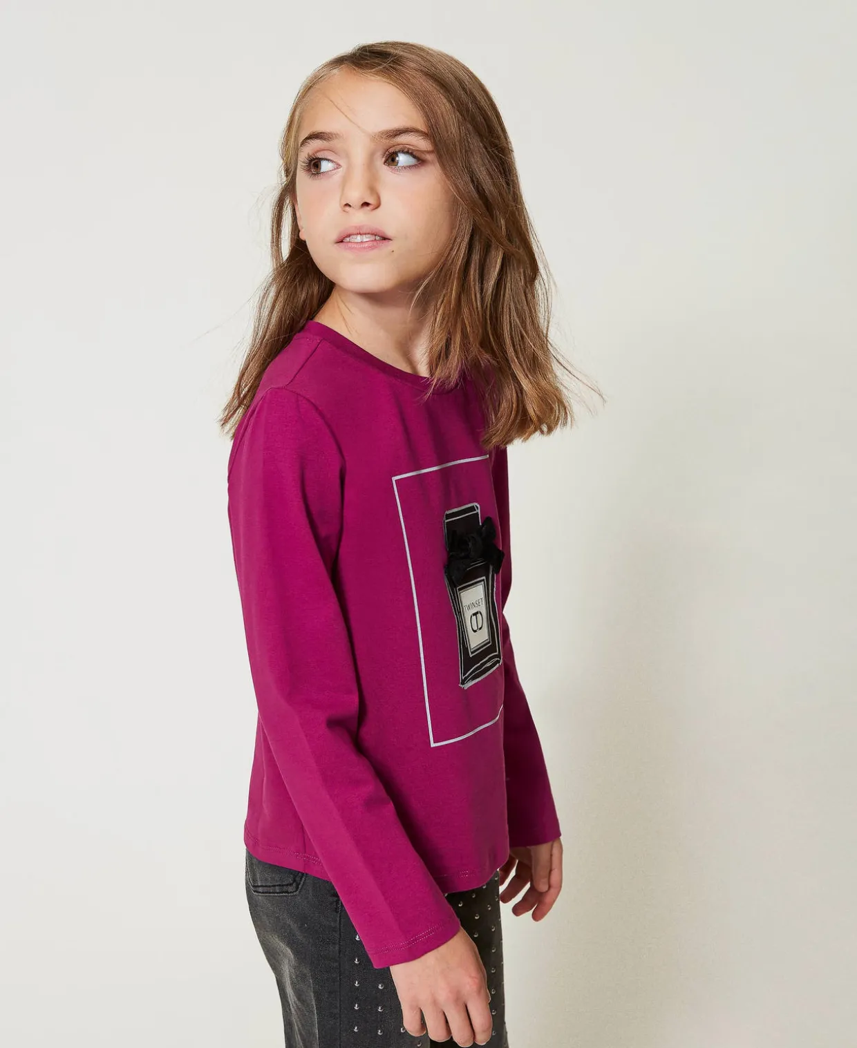 Shirt Mit Print Und Glitzer