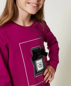 Shirt Mit Print Und Glitzer