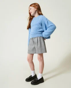 Shorts Mit Prince-of-Wales-Muster
