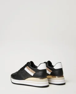 Sneaker Im Laufschuhstil Mit Strass