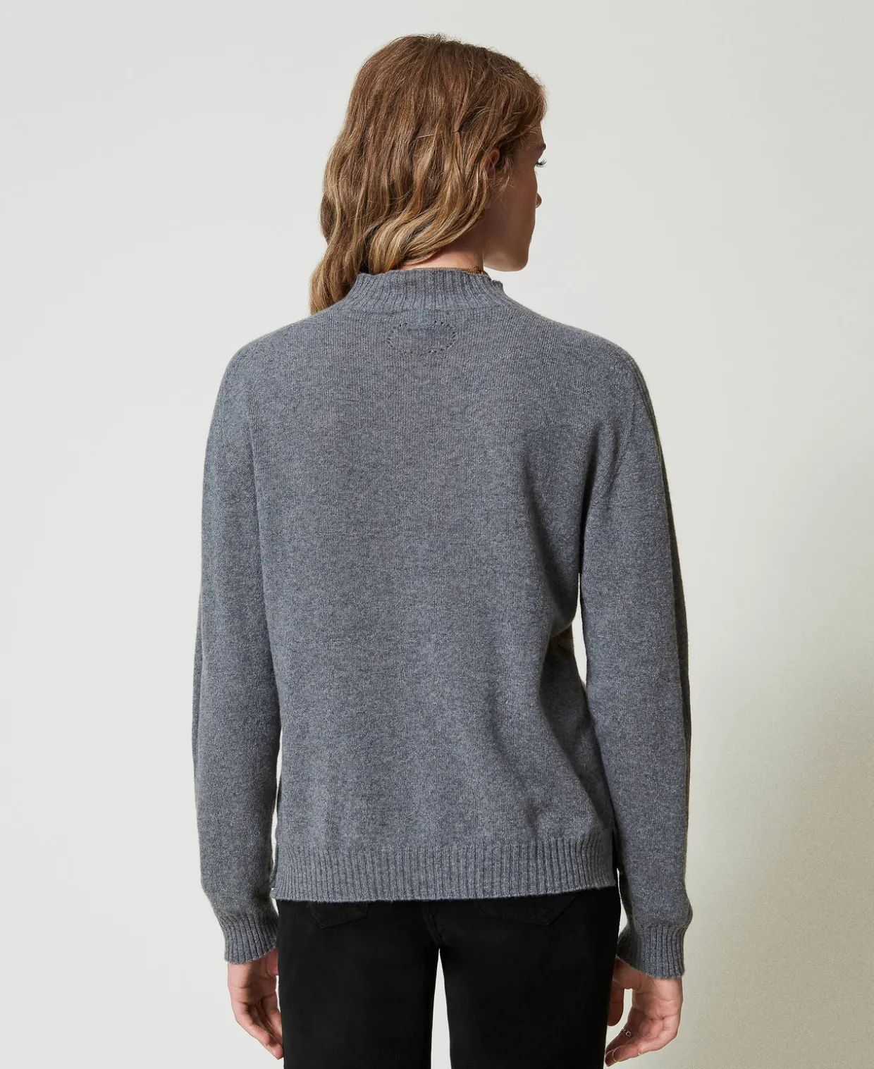 Stehkragenpullover Aus Cashmere