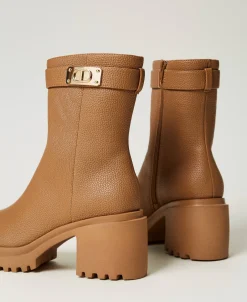 Stiefelette Mit Logoplakette
