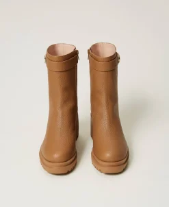 Stiefelette Mit Logoplakette