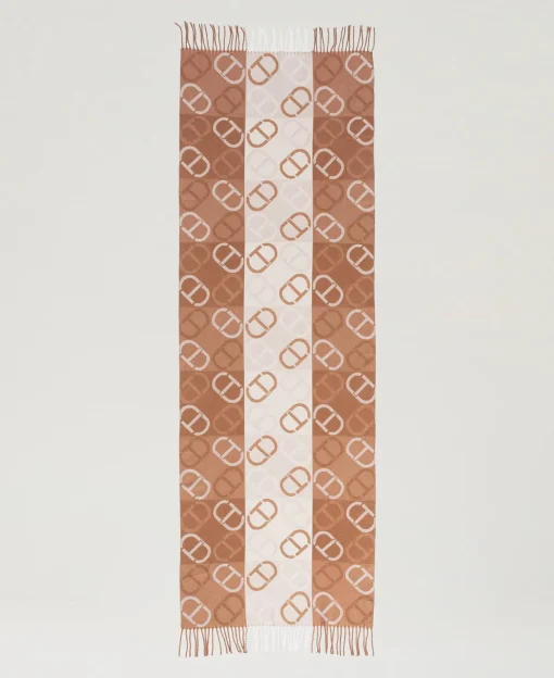 Stola Aus Jacquardtuch Mit Oval Ts