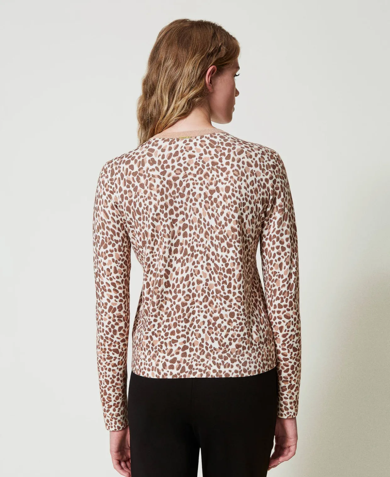 Strickcardigan Mit Print Und Spitze