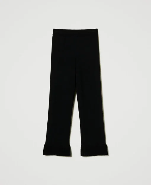 Strickhose Im Flare-Fit