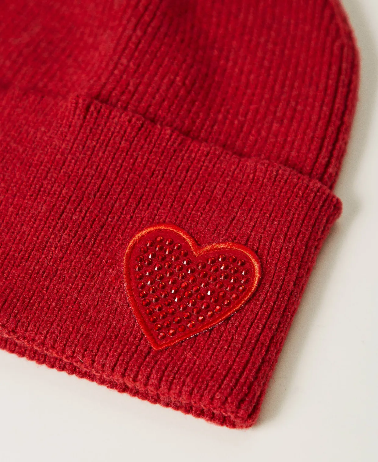 Strickmütze Mit Herzpatch