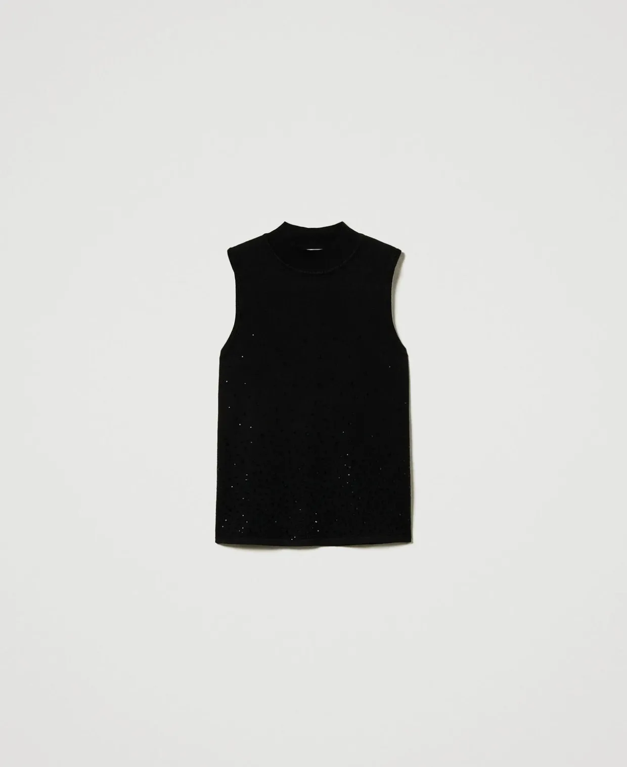 Stricktop Mit Strass Im Dégradé