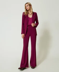 Top Aus Texturiertem Satin