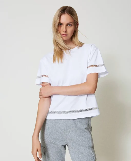 T-Shirt Im Regular-Fit Mit Sticklogo