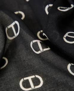 Tuch Mit Schleifenprint Und Logos