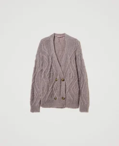 Zweireihige Cardigan Aus Mohairmischung